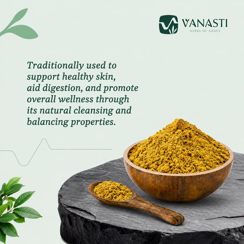 VANASTI Daru Haldi Chilka Powder Berberis Aristata, 3.52 Ounce (Pack of 1)