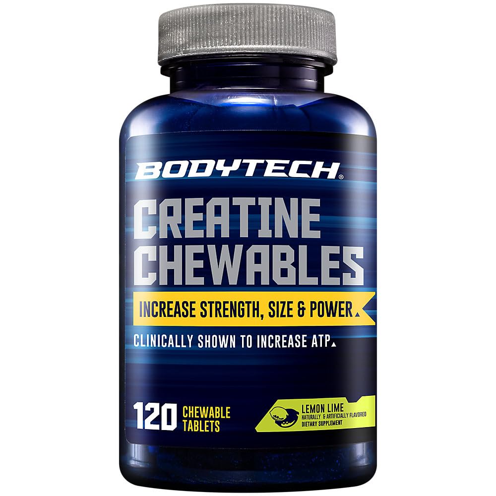 BodyTech Creatine Chewable Tablets 120 Count