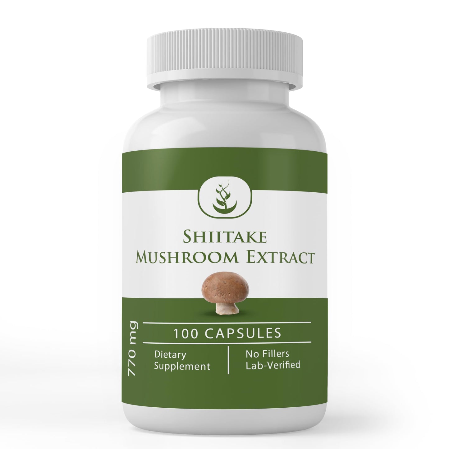 PURE ORIGINAL INGREDIENTS Shiitake Mushroom Extract Capsules 100