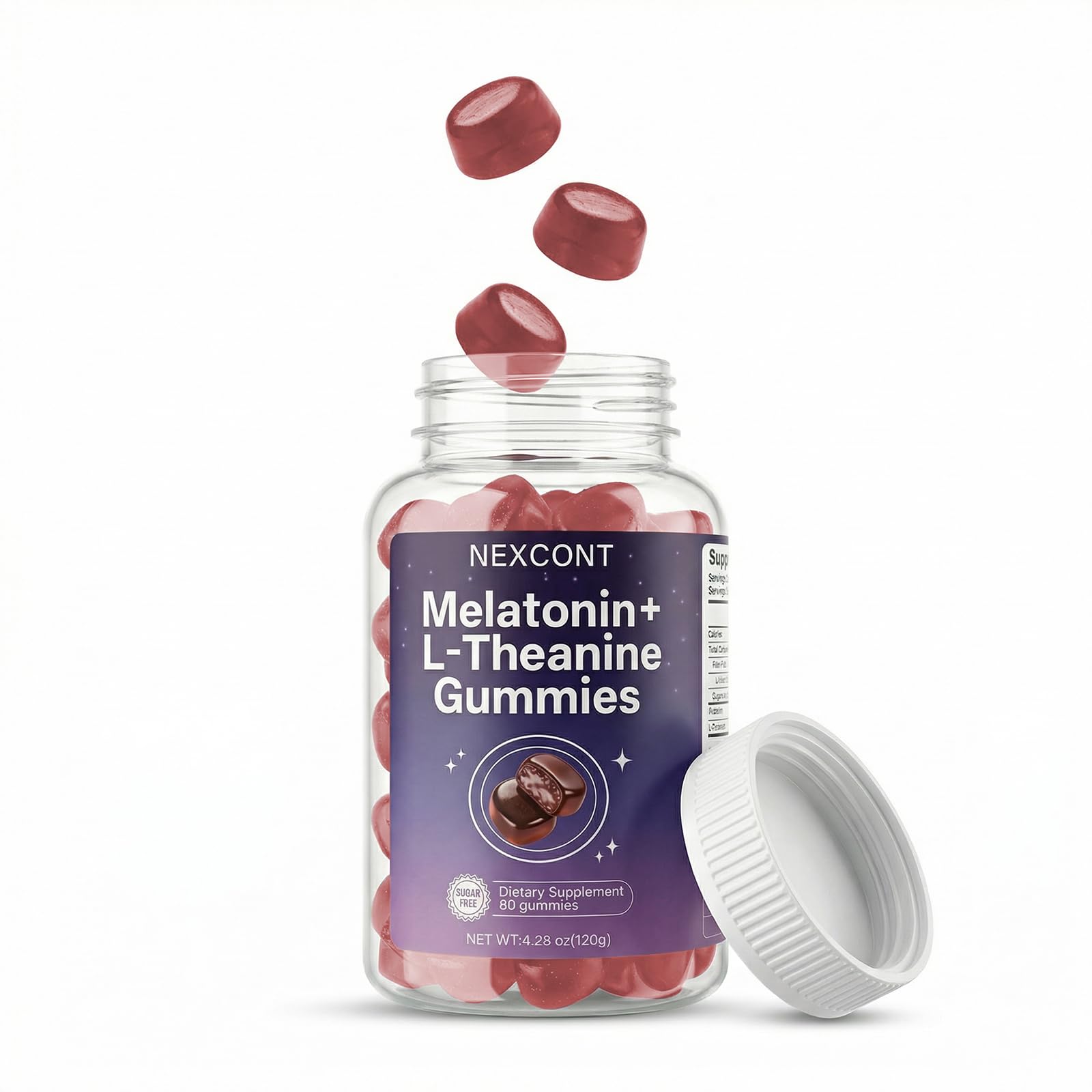 Oopeatol Melatonin Gummies for Adults, 12 mg per Serving, 30 mg L-Theanine, Sugar Free, 60 Count