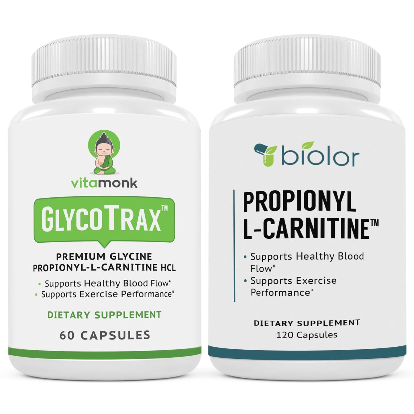 VitaMonk GPLC & PLCAR Carnitine Capsules, 180