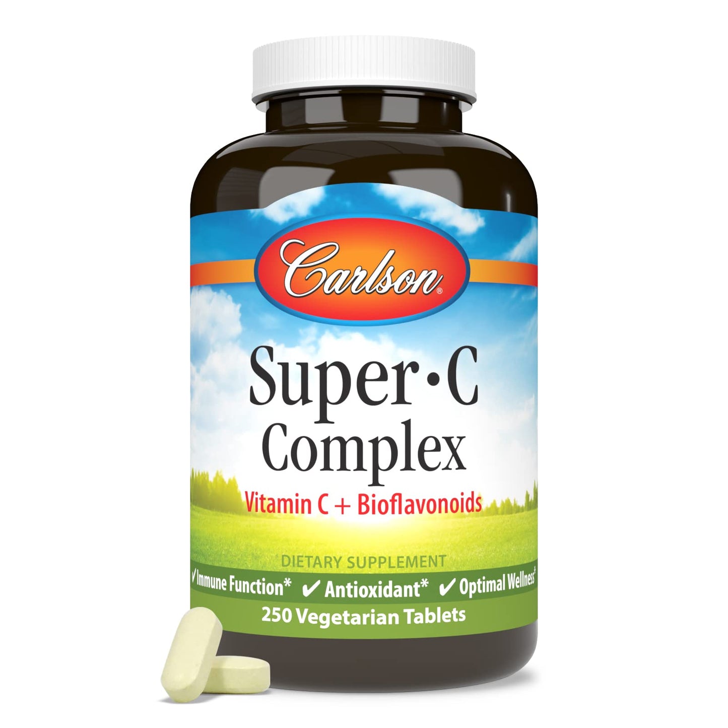 Carlson Super-C Complex 500 mg Vitamin C, 250 Tablets