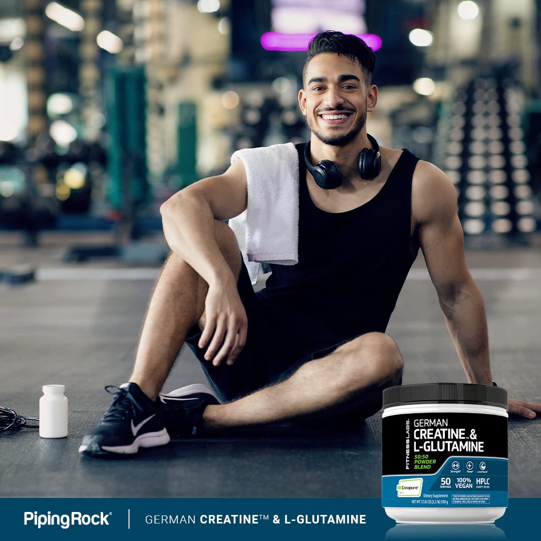 Fitness Labs German Creatine and L-Glutamine Powder, 1.1 Pound