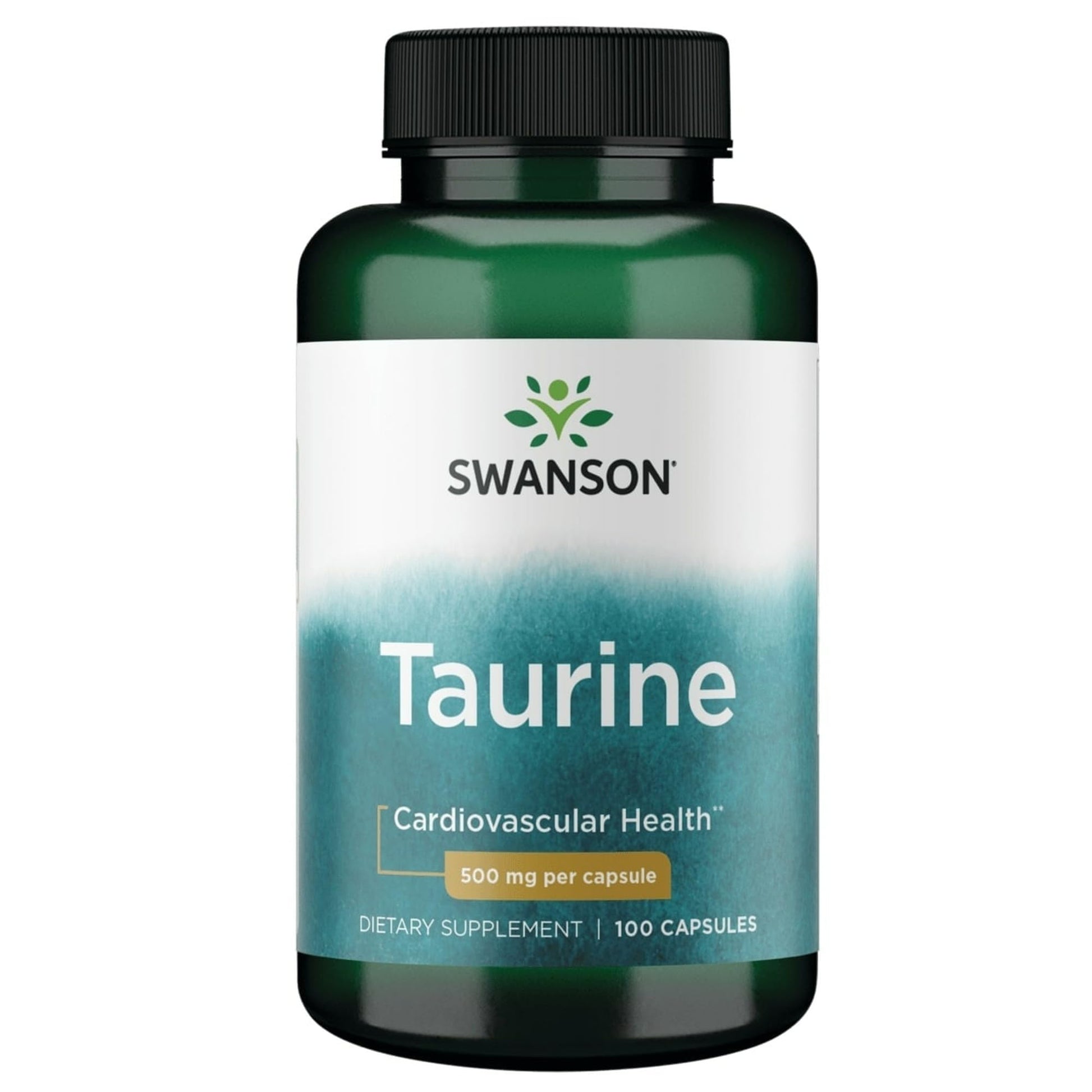 Swanson Taurine 500mg Capsules, 100 Count