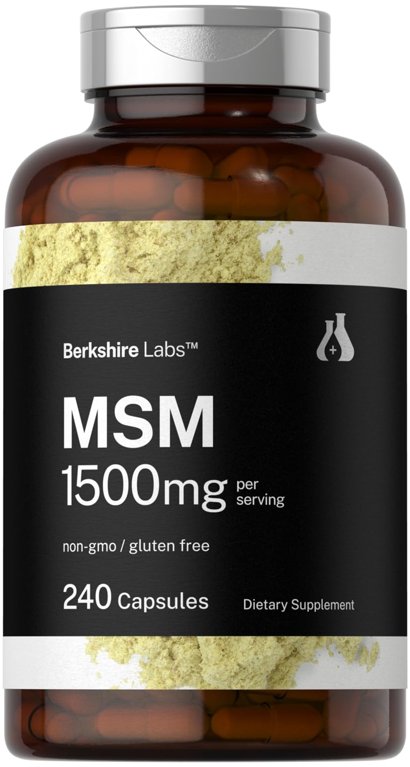 Horbäach MSM 1500mg Capsules, 240 Count