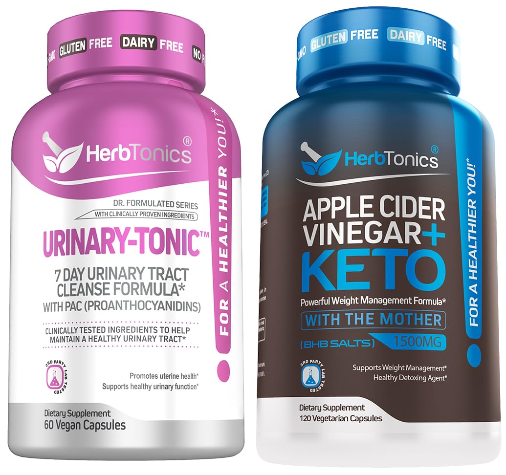 Herbtonics Fast Acting Urinary Tract Cleanse Treatment Capsules 120