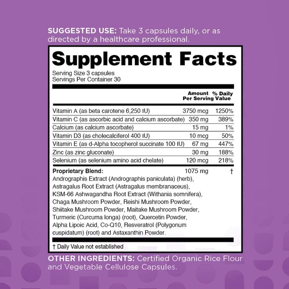 nbpure Immune+ Daily Immune System Supplement Caplets 90