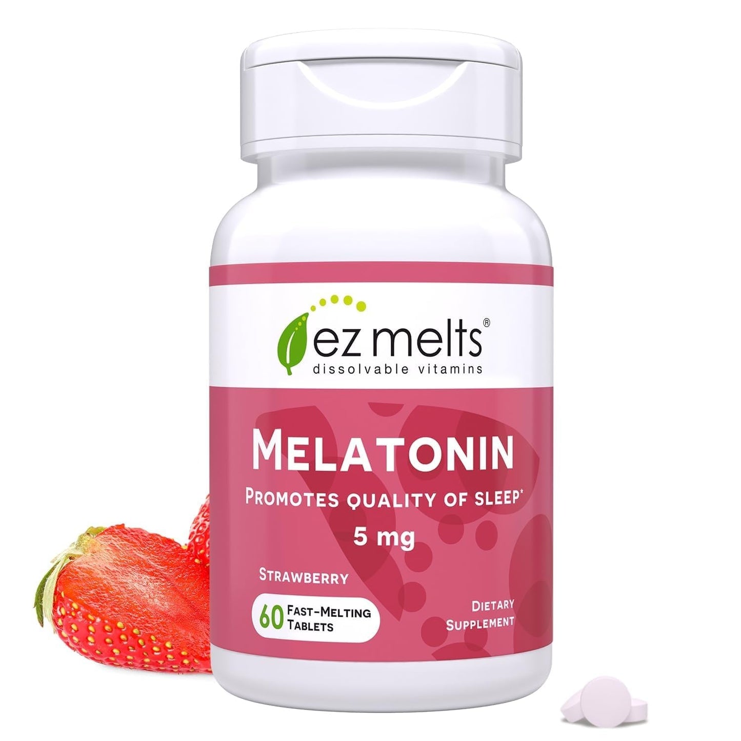 EZ Melts Melatonin Tablets 60 Count