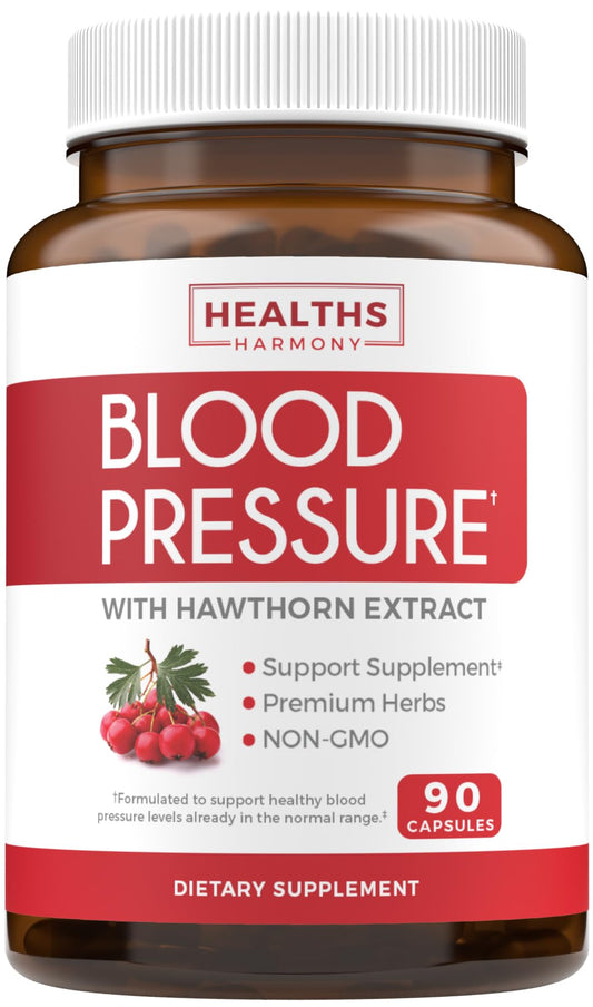 Healths Harmony Blood Pressure Support Supplement Capsule, 90 Capsules