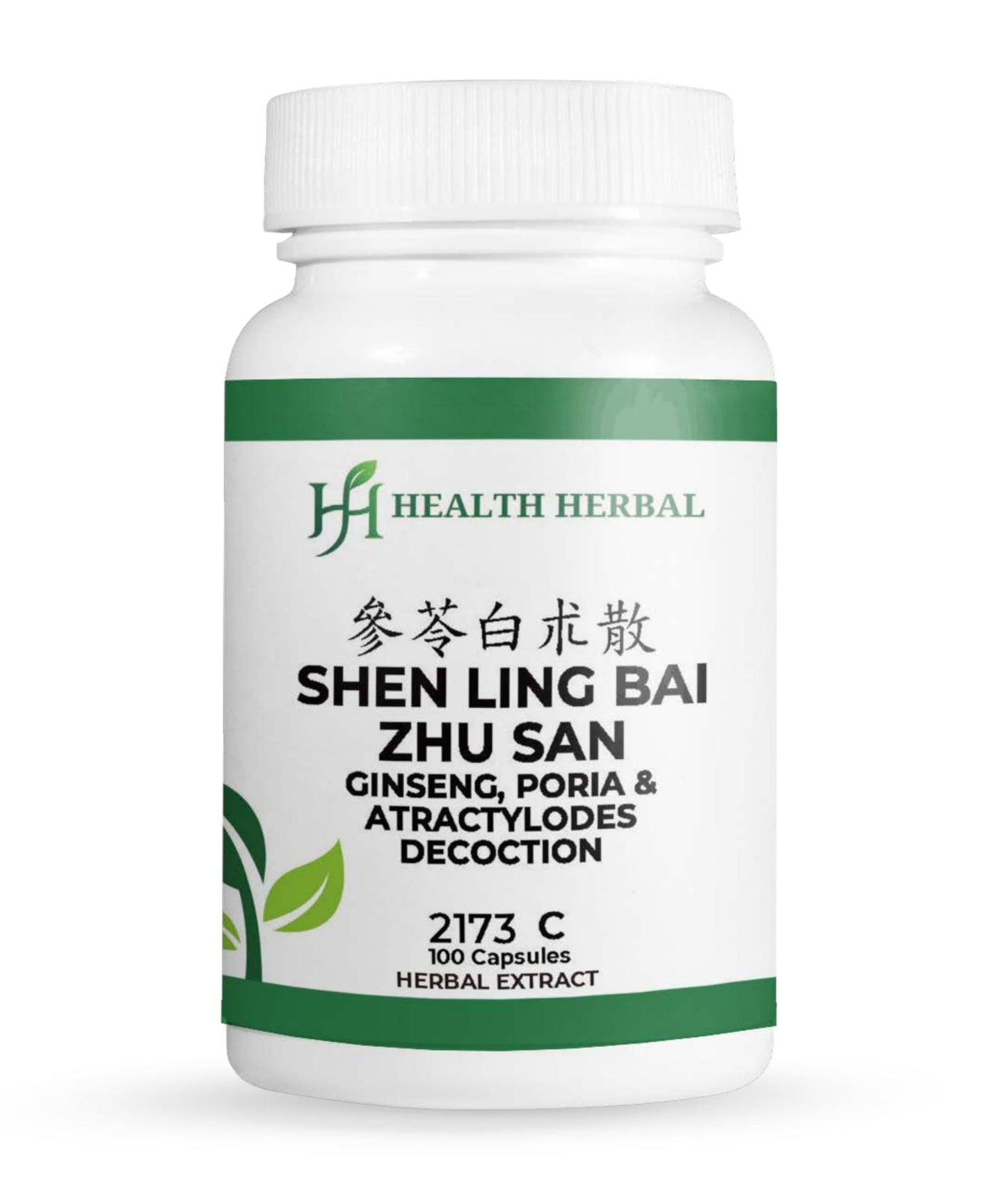 Health Herbal Shen Ling Bai Zhu San/Ginseng, Poria & Atractylodes Decoction Capsules, 100 Capsules