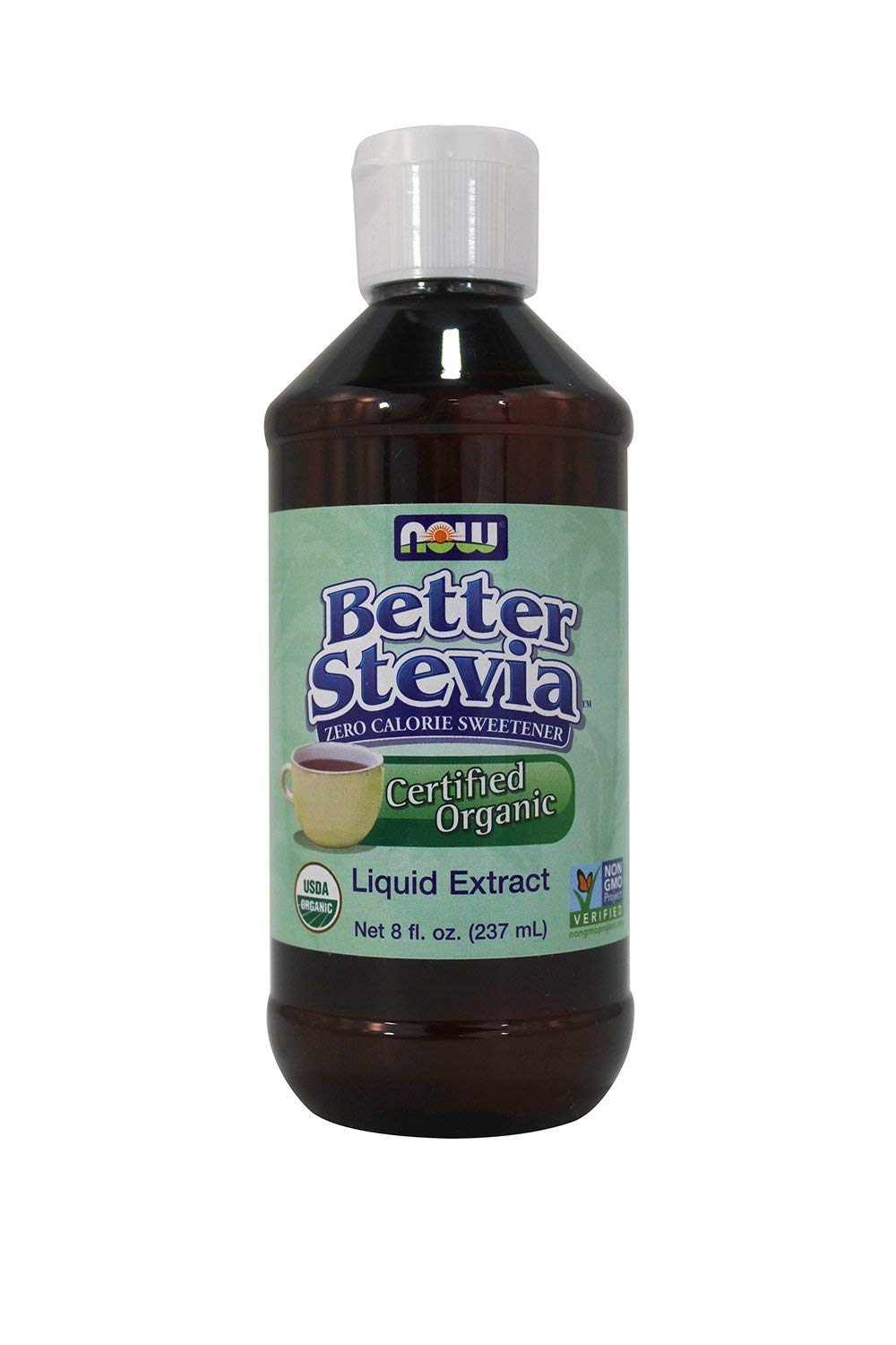 NOW Foods Better Stevia Organic Liquid Sweetener Capsule 8