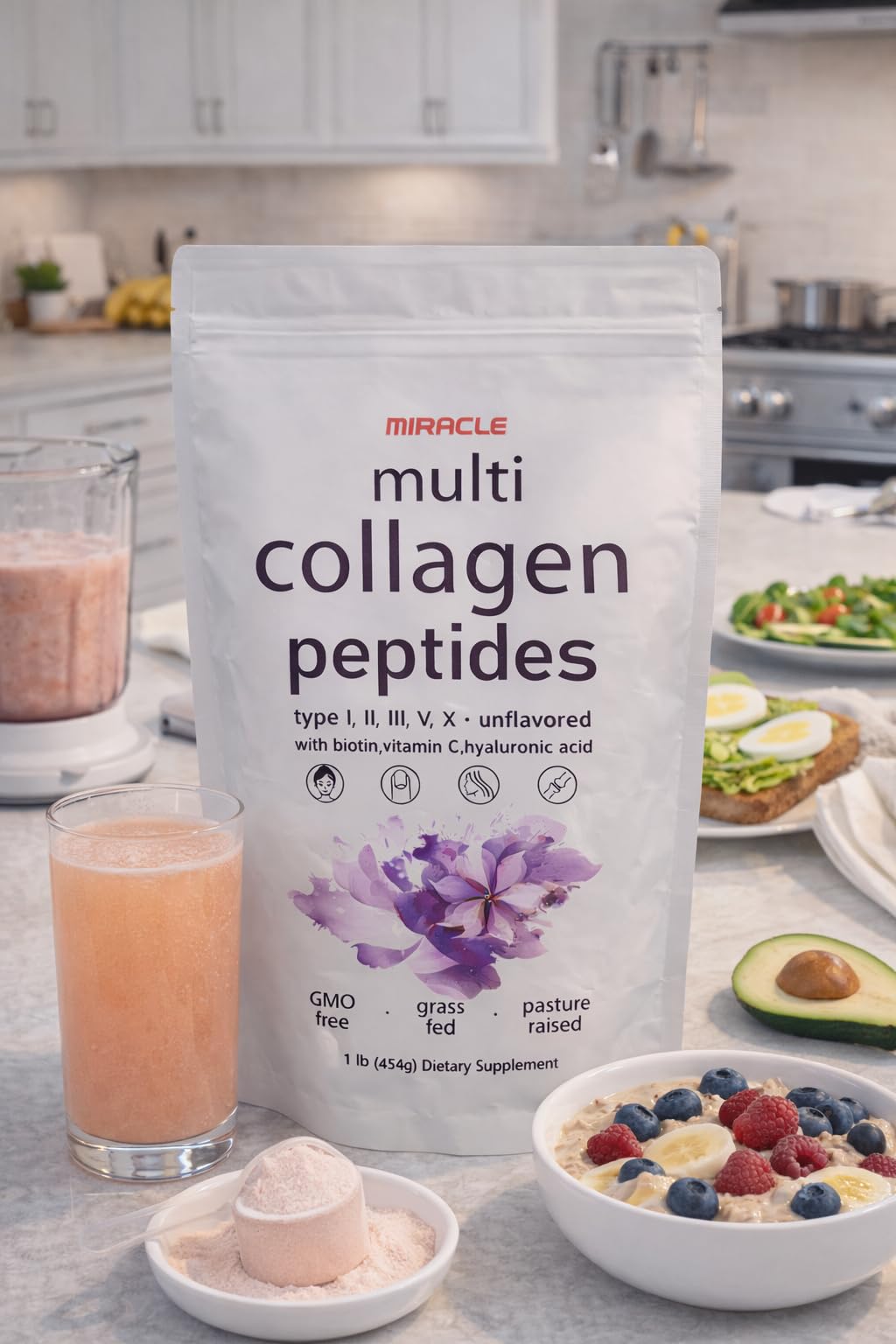 Generic Miracle Multi Collagen Protein Powder, Powder, 1