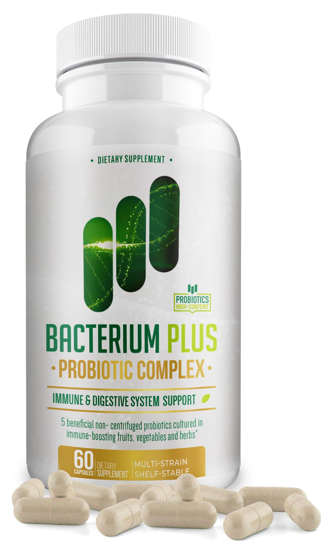BACTICURE Bacterium Plus Capsules, 60 Count