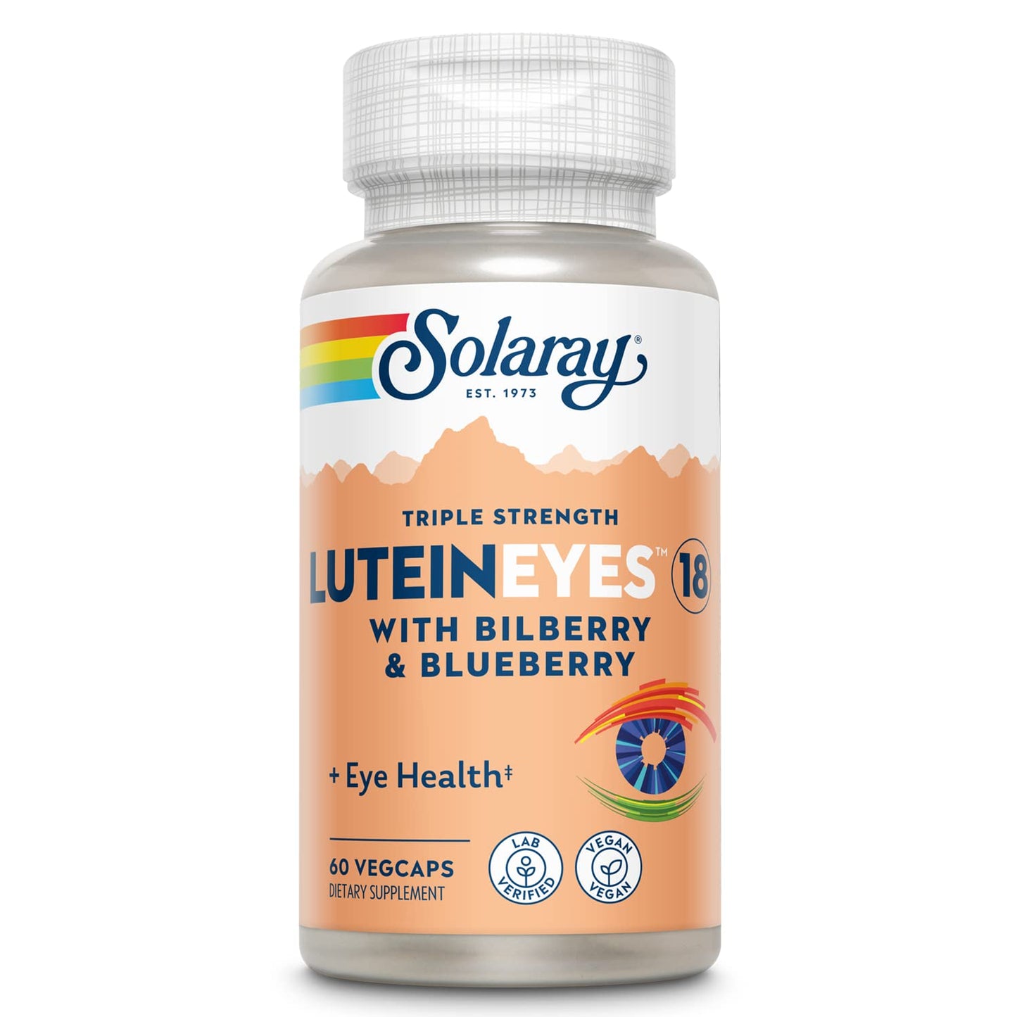 SOLARAY Lutein Eyes Triple Strength 18 mg VegCap, 60 Count