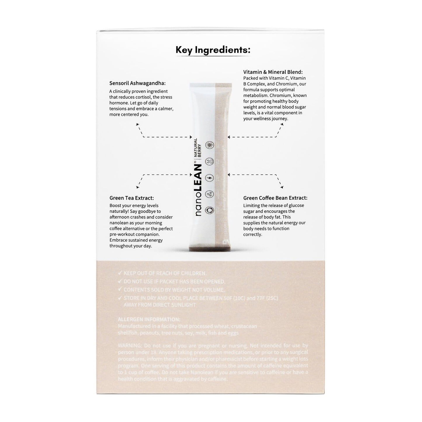Biopharma Scientific NanoLean Natural Weight Management and Healthy Energy Drink Powder 10.58 oz