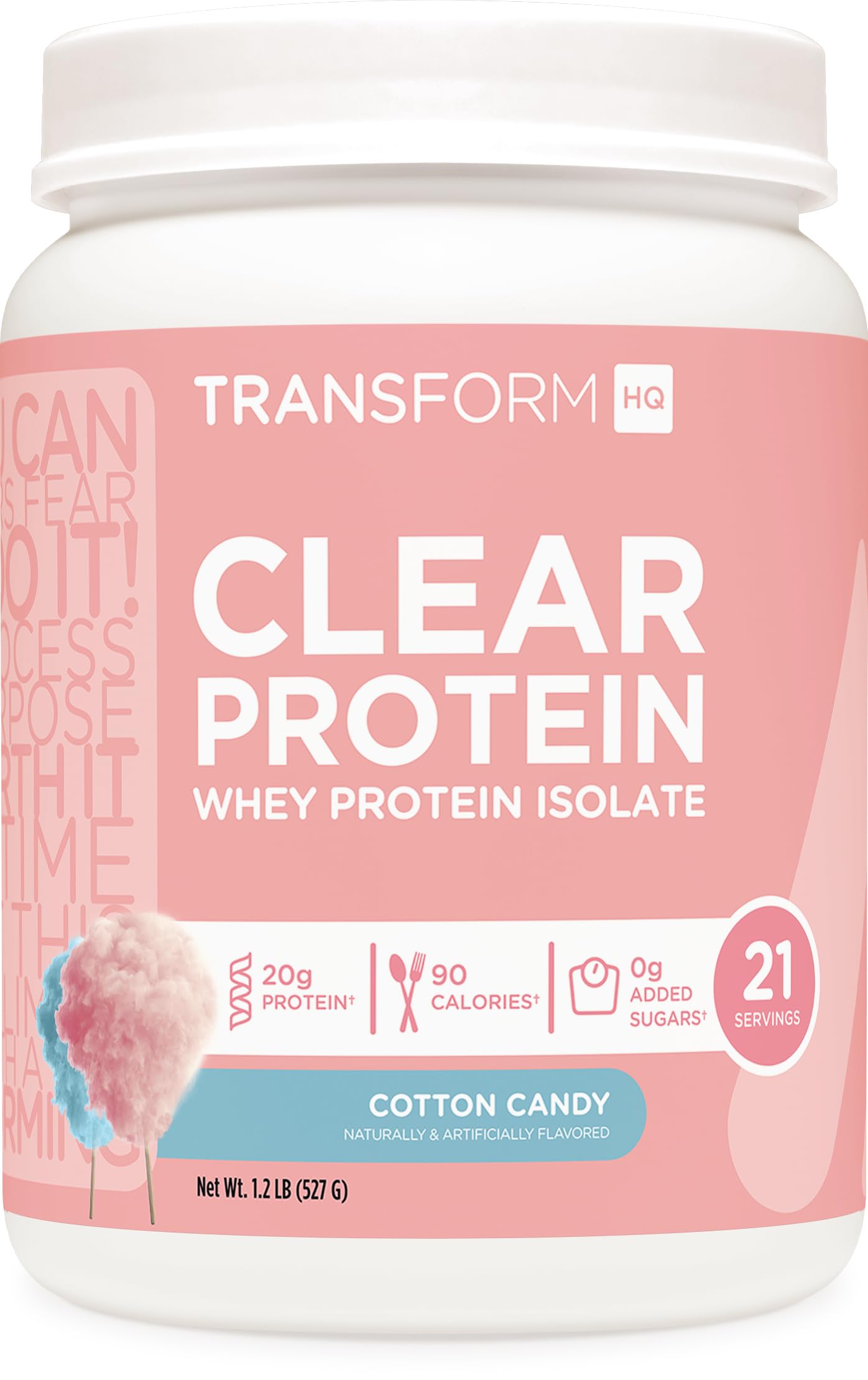 TransformHQ Clear Protein Powder (Cotton Candy) 18.8 oz