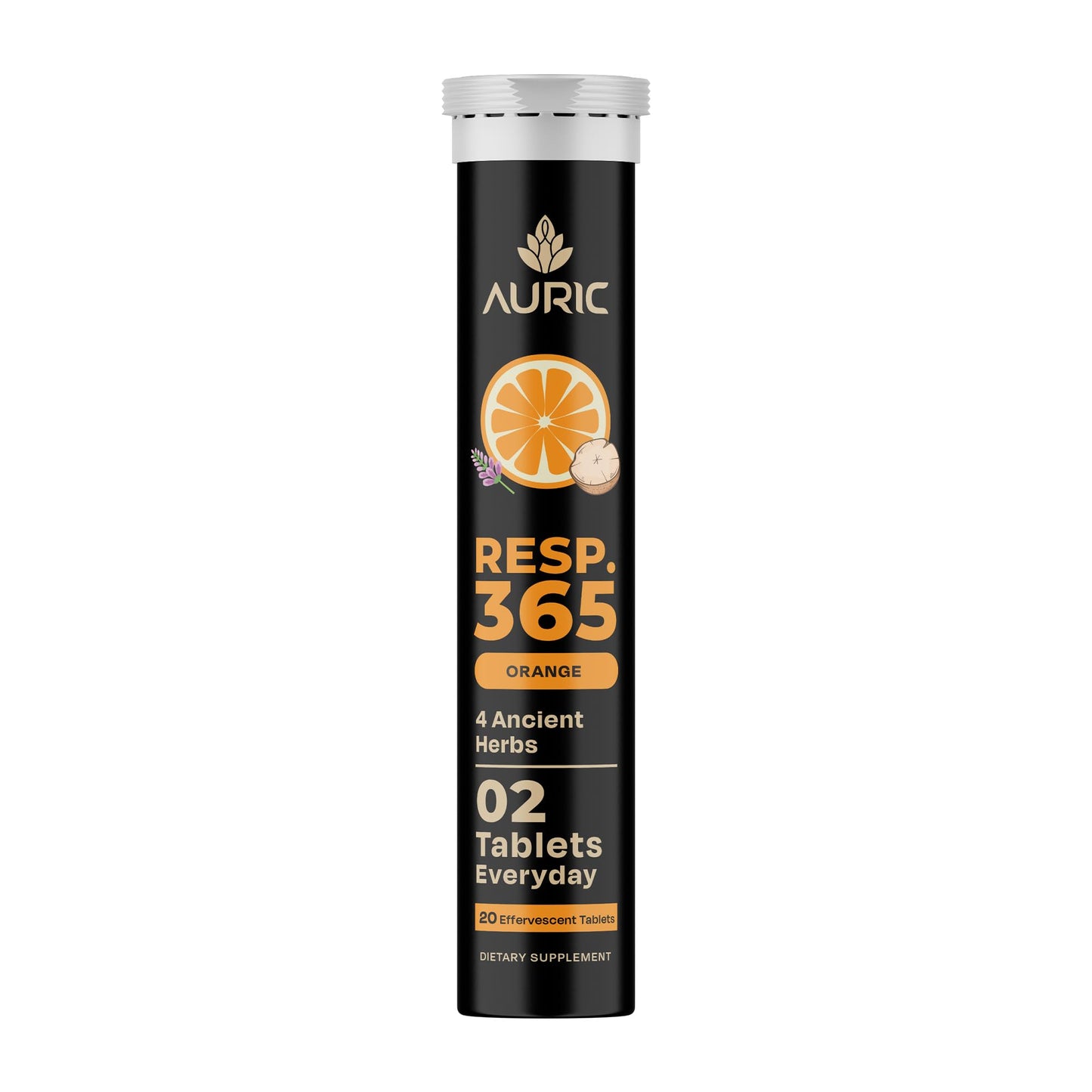 Auric Resp 365 Effervescent Tablets 20 Count