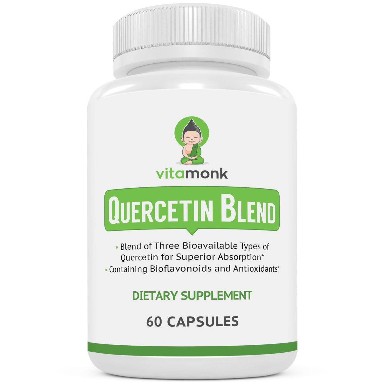 VitaMonk Quercetin with Bromelain Capsules 60 Count