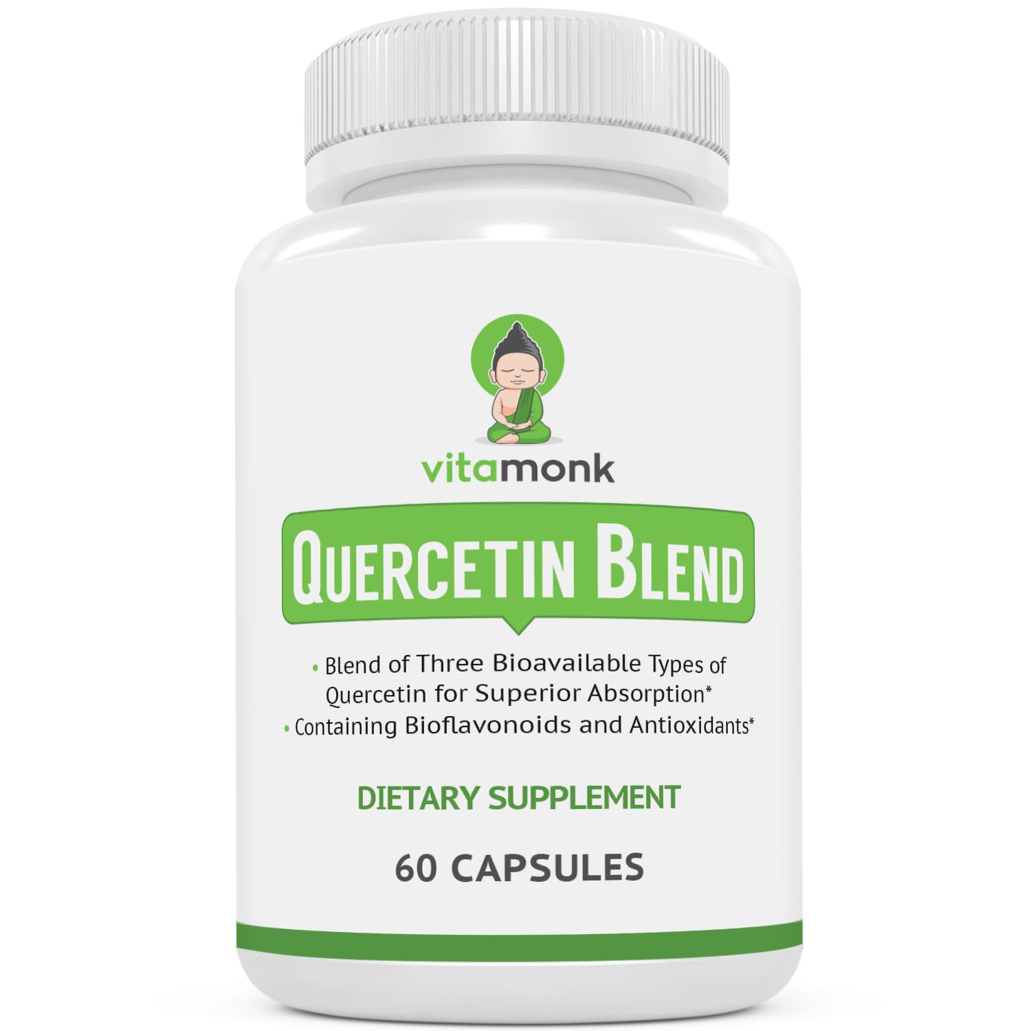 VitaMonk Quercetin with Bromelain Capsules 60 Count