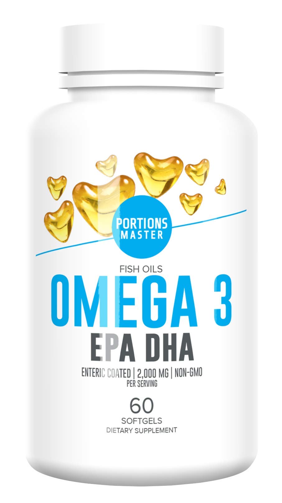 Portions Master Omega-3 Fish Oil Softgels, 60-Count