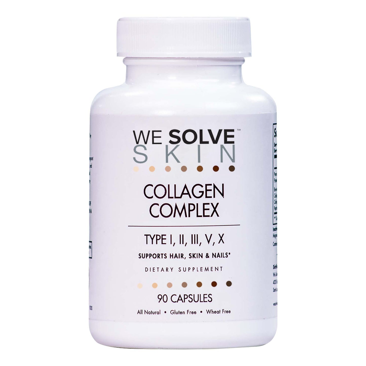 We Solve Skin Multi Collagen Peptides Capsules 90 Count