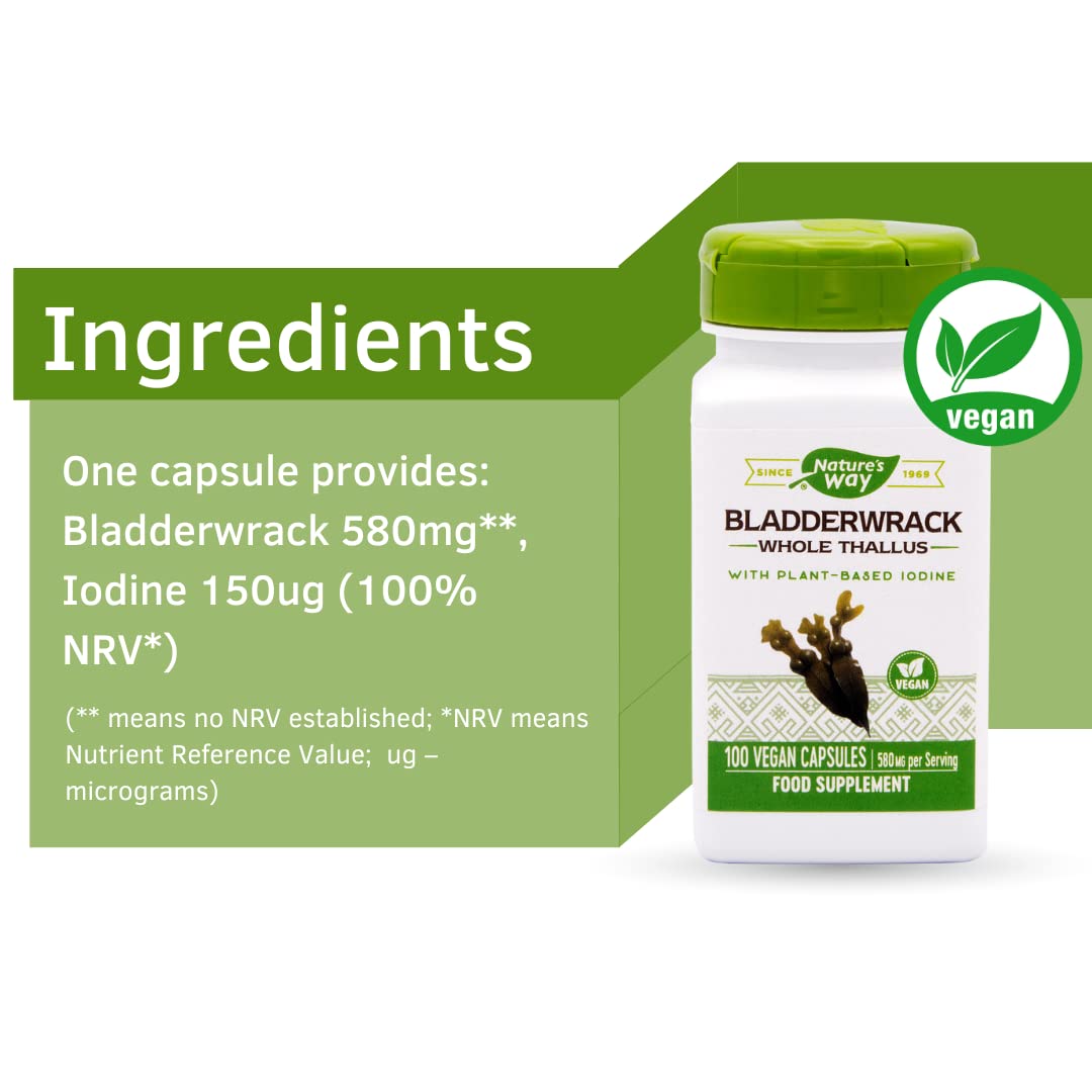 Nature's Way Bladderwrack Capsules 100 Count