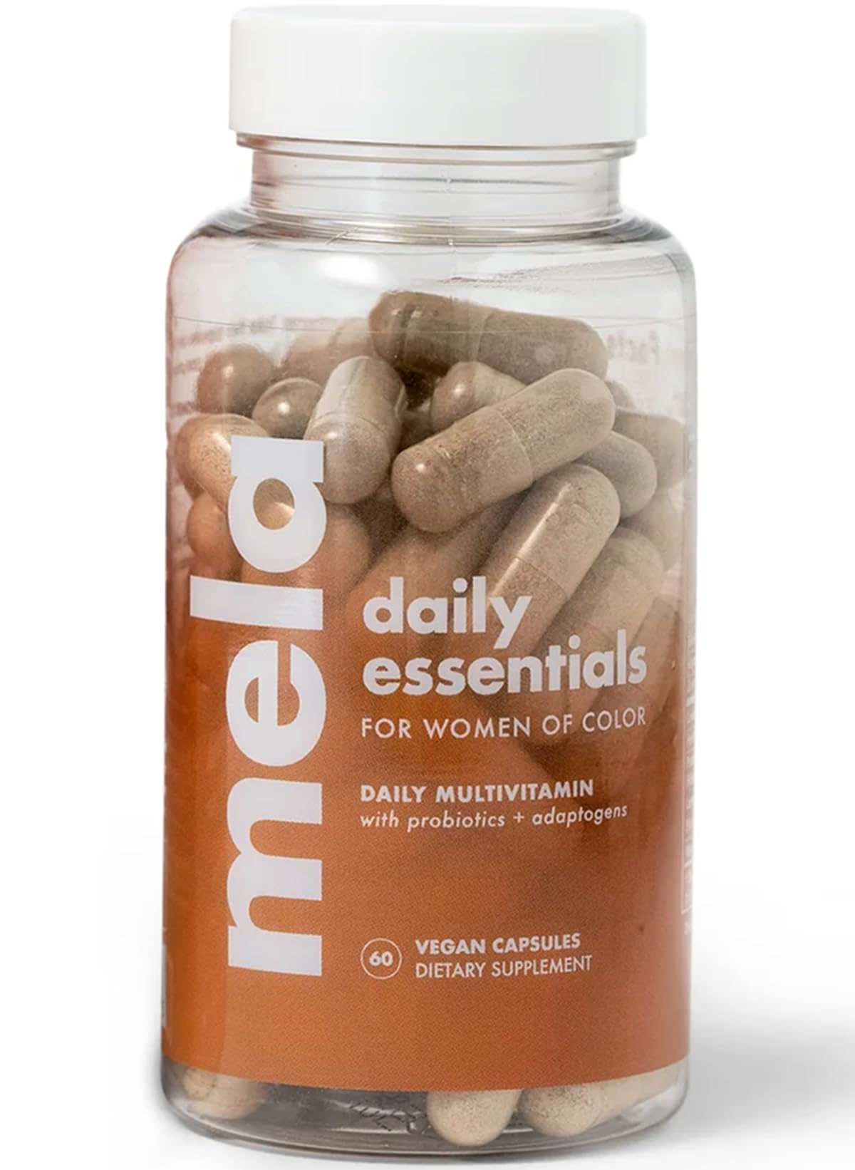 Mela Daily Essentials Multivitamin for Melanated Women, 60 Capsules