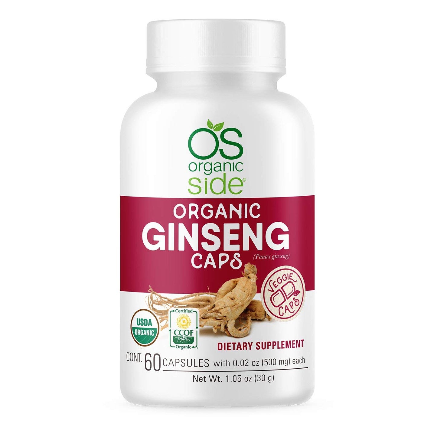 OS Organic Side Ginseng Capsules 1.05 oz
