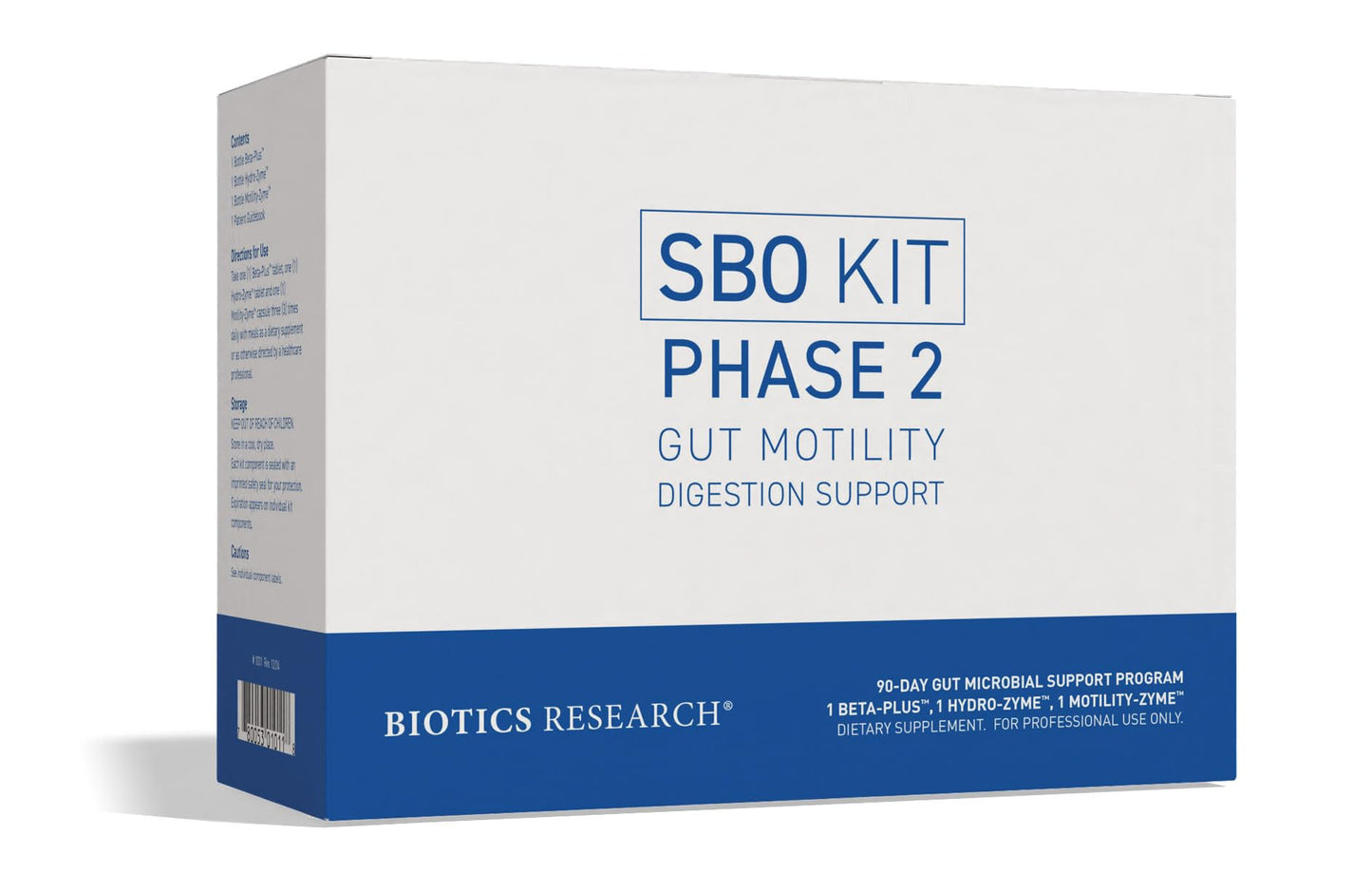 BIOTICS RESEARCH SBO Kit Phase 2 3-Month Supply Kit Capsules and Tablets 270