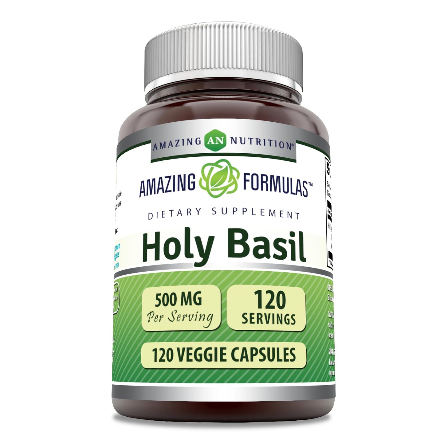 Amazing Nutrition Holy Basil Extract 4:1 Supplement Capsules 120 Count