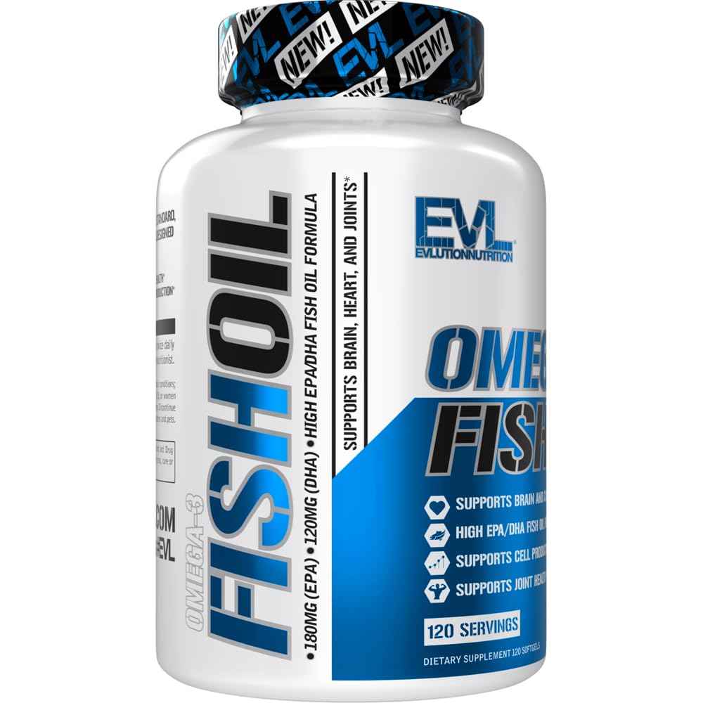 Evlution Triple Strength Omega-3 Fish Oil Softgels 120