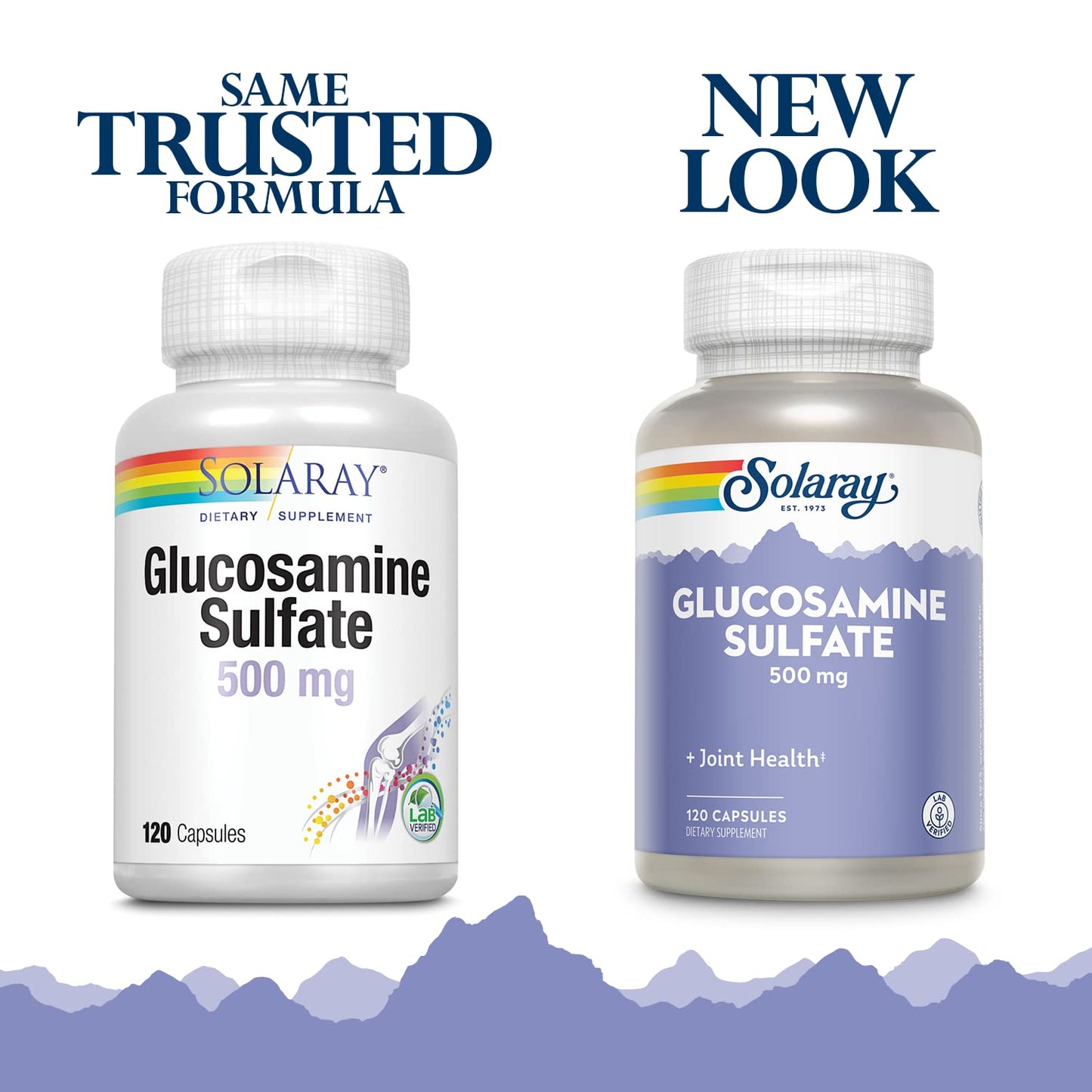 SOLARAY Glucosamine Sulfate 500 mg Capsules, 120 Count