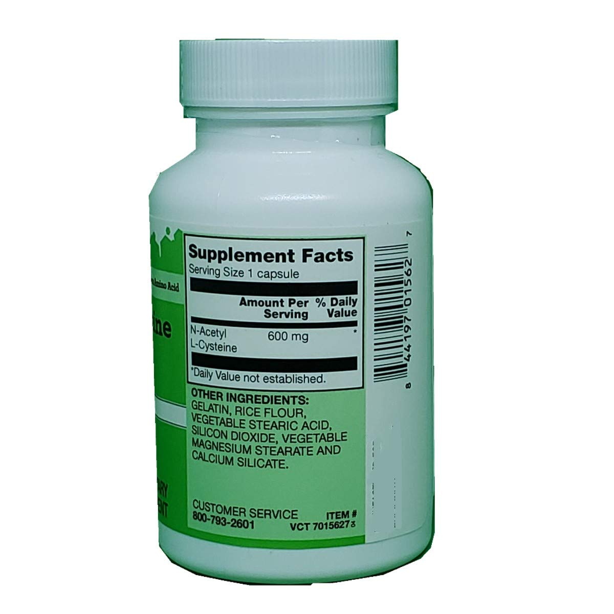 Vitacost N-Acetyl Cysteine (NAC) 600 mg Capsule, 60 Capsules
