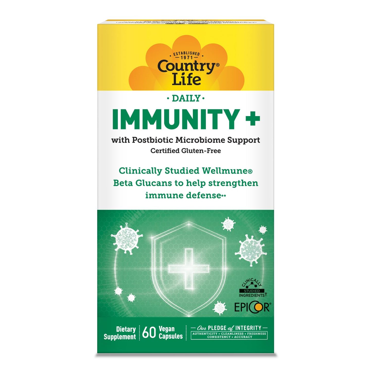 Country Life Immunity+ Supplement Capsule 60 Count