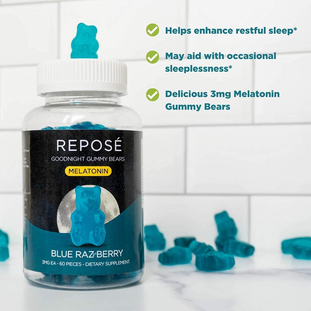 IDEAL CONCEPTS Reposé Goodnight Melatonin Gummies 3mg Per Serving - 60 Gummies