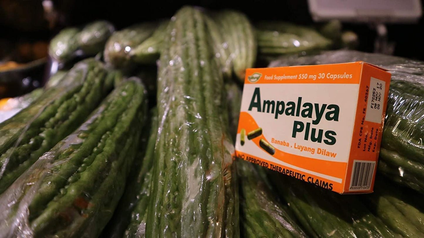 Generic Ampalaya Supplement 550mg Capsules, 30 Count