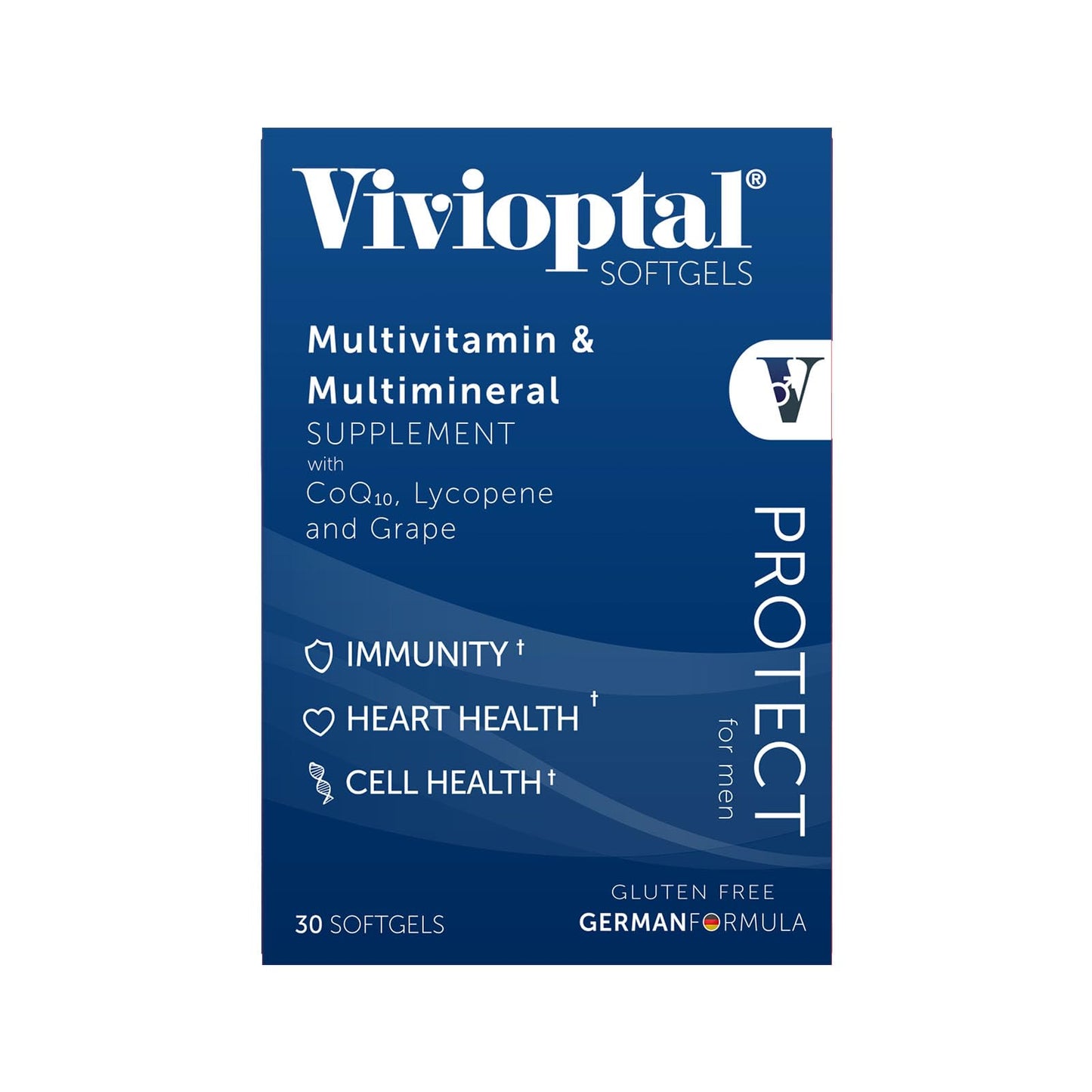 Vivioptal Vitamins Vivioptal for Men and Women Multivitamin and Multimineral Softgels 60 Count