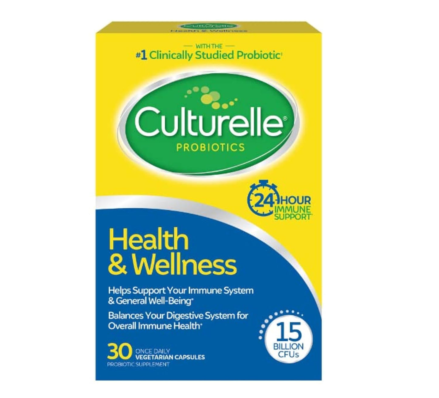Culturelle Natural Health & Wellness Capsules 30 Count