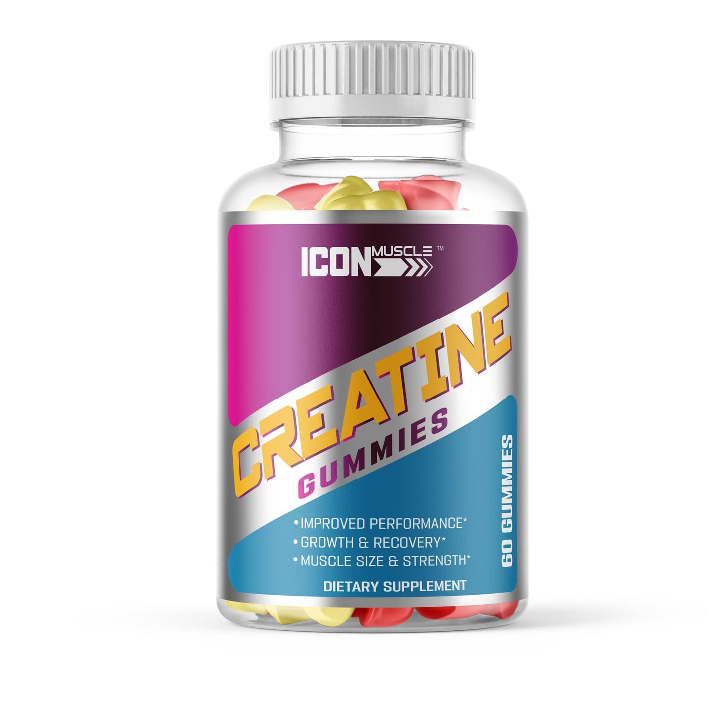 Icon Muscle Creatine Gummies 60 Count