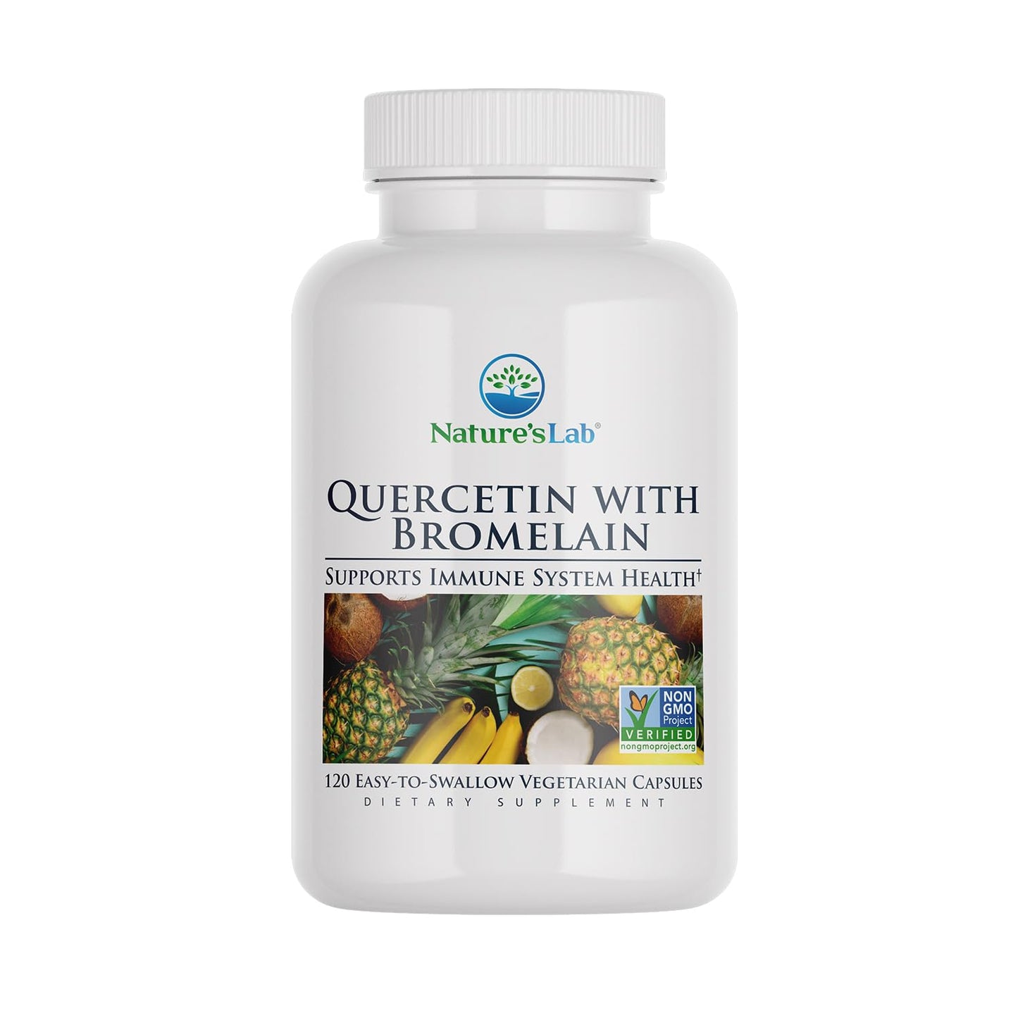 Nature's Lab Quercetin Bromelain 120 Capsules