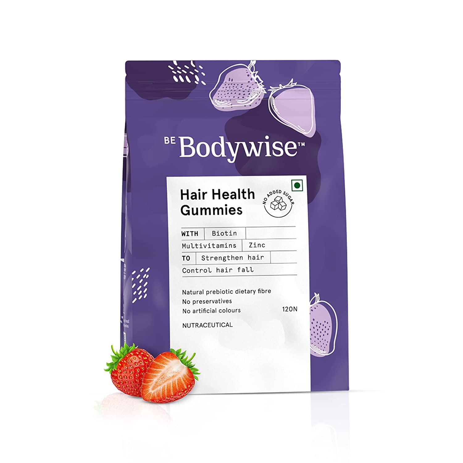 Metrol Be Bodywise Biotin Hair Gummies, 120 Count