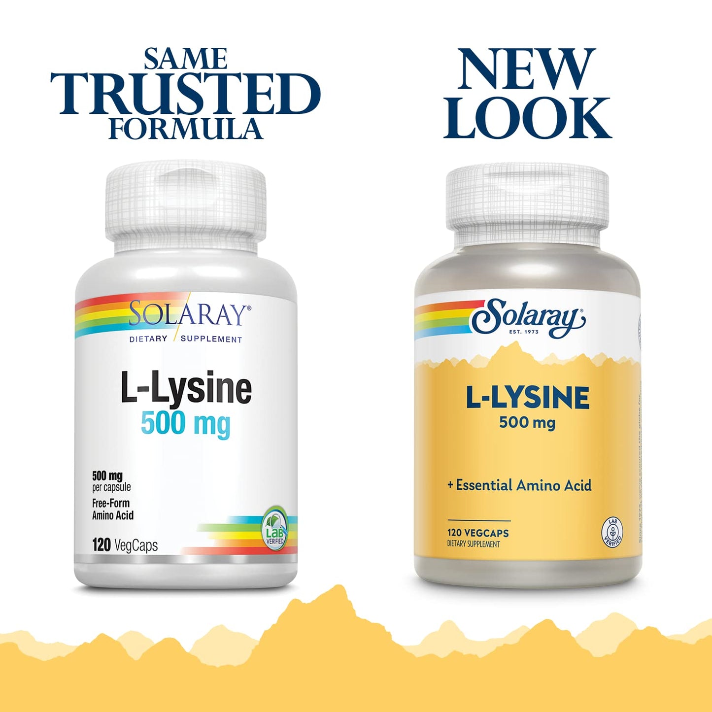 SOLARAY L-Lysine 500mg Capsule 120 Count