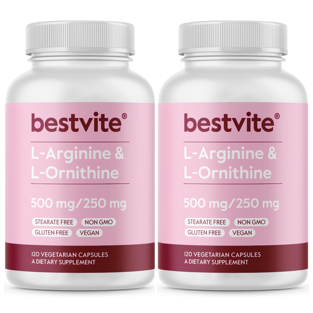 BESTVITE L-Arginine L-Ornithine 500-250 240 Capsules
