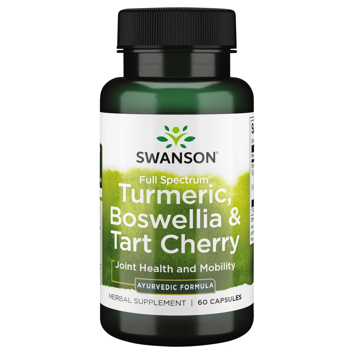 Swanson Full Spectrum Turmeric Boswellia & Tart Cherry Joint Function & Support Capsules 60