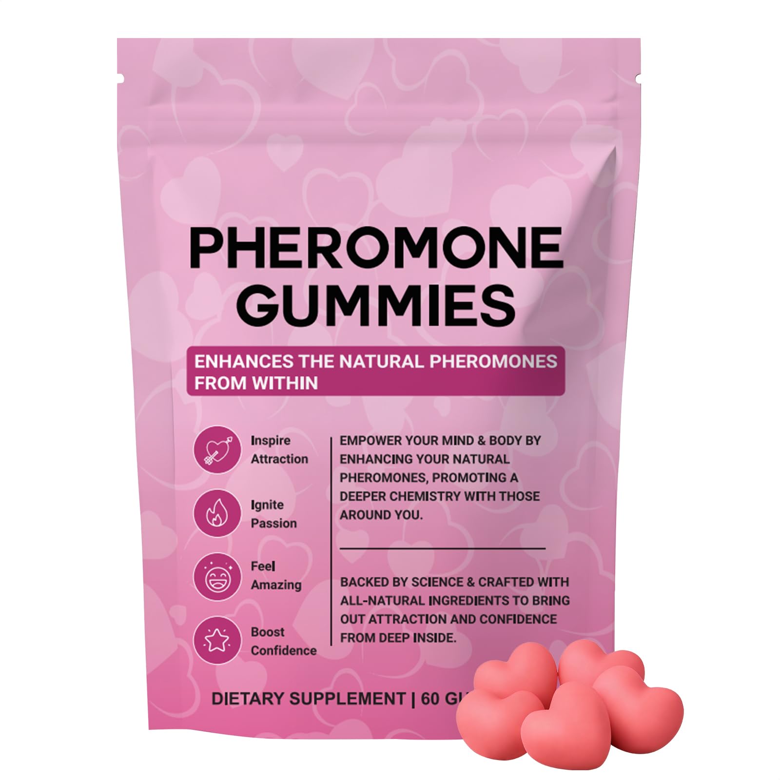 Iyrtss Pheromone Gummies for Women, Feminine Balance Gummies, 60 Gummies