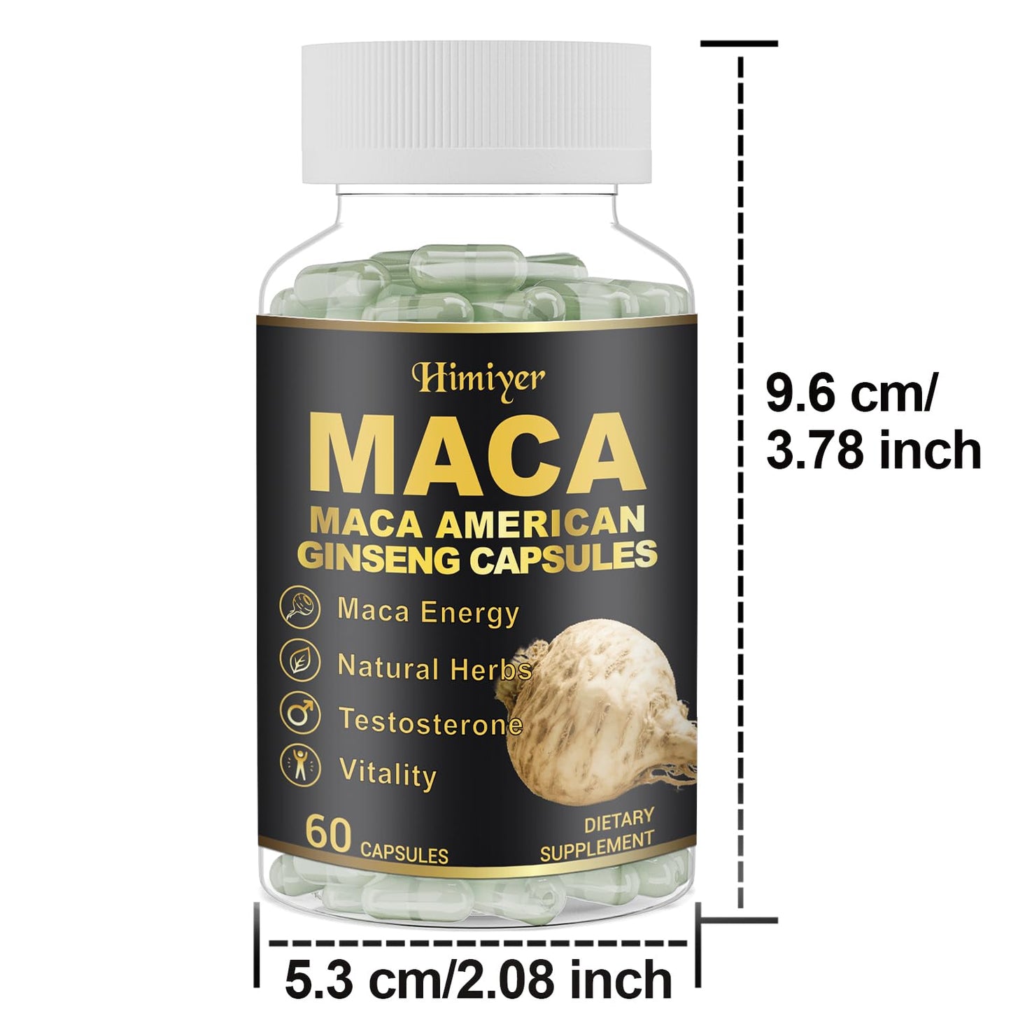 Himiyer Daily Male Nutritional Supplements Capsules, 60 Capsules