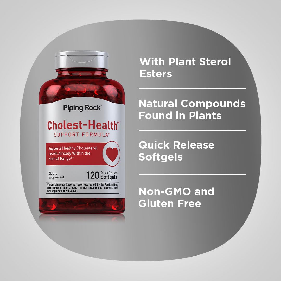 Piping Rock Cholesterol Health Supplement Softgels 120