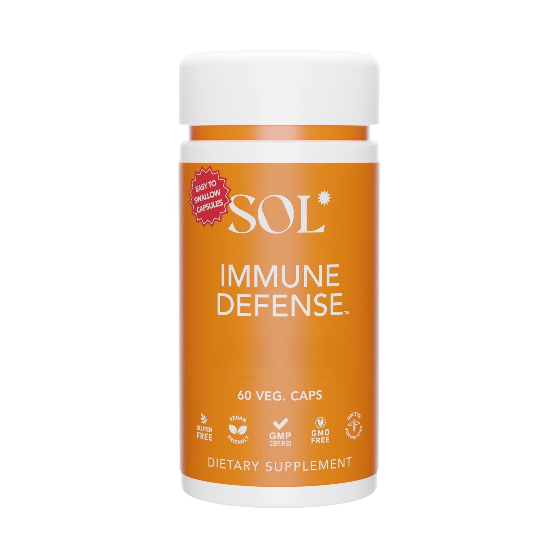 Sol Nutrition Immune Defense Supplement Capsules 60 Capsules