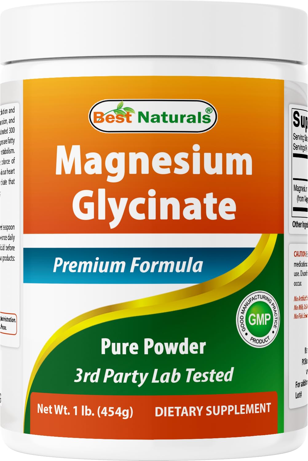 Best Naturals Magnesium Glycinate Powder 16 oz