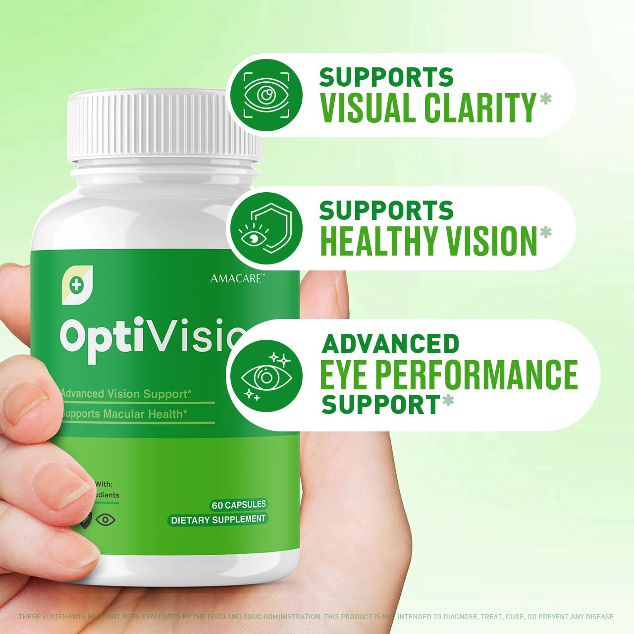 AMACARE Optivision Eye Vitamins Capsules 120